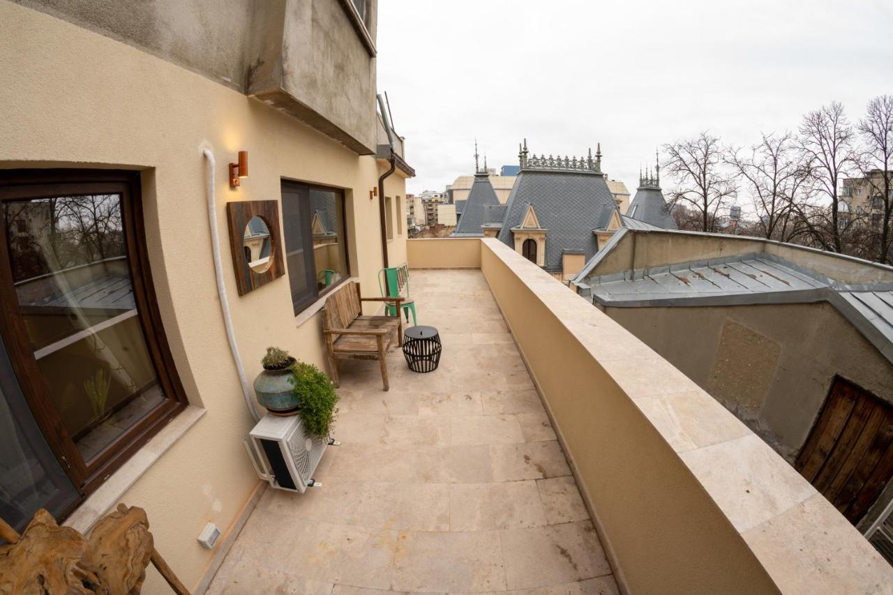 Theatre Rooftop Apartment With Patio Bukarest Exterior foto